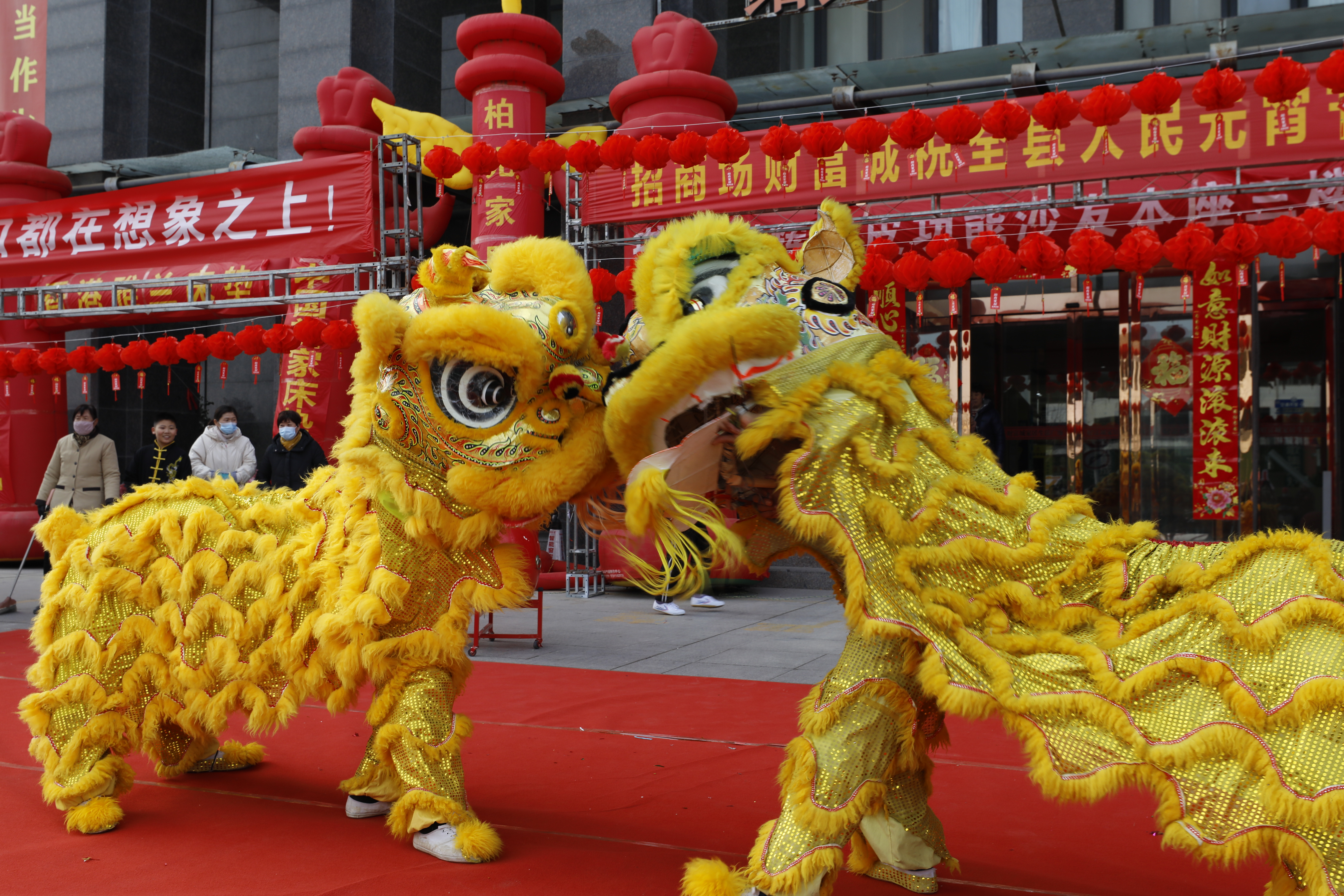 徐州丰县 花灯舞狮送吉祥