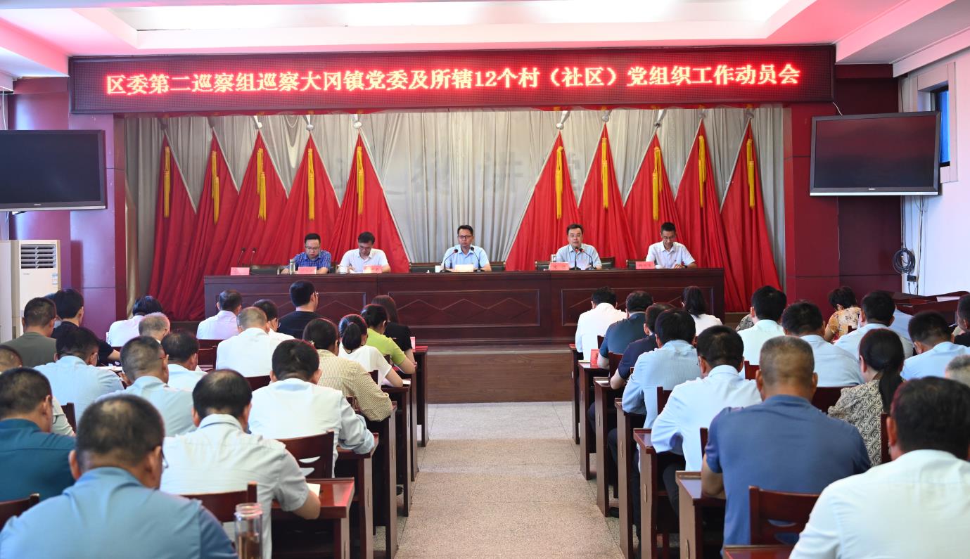 盐都区委第二巡察组巡察大冈镇党委及所辖12个村社区党组织工作动员会