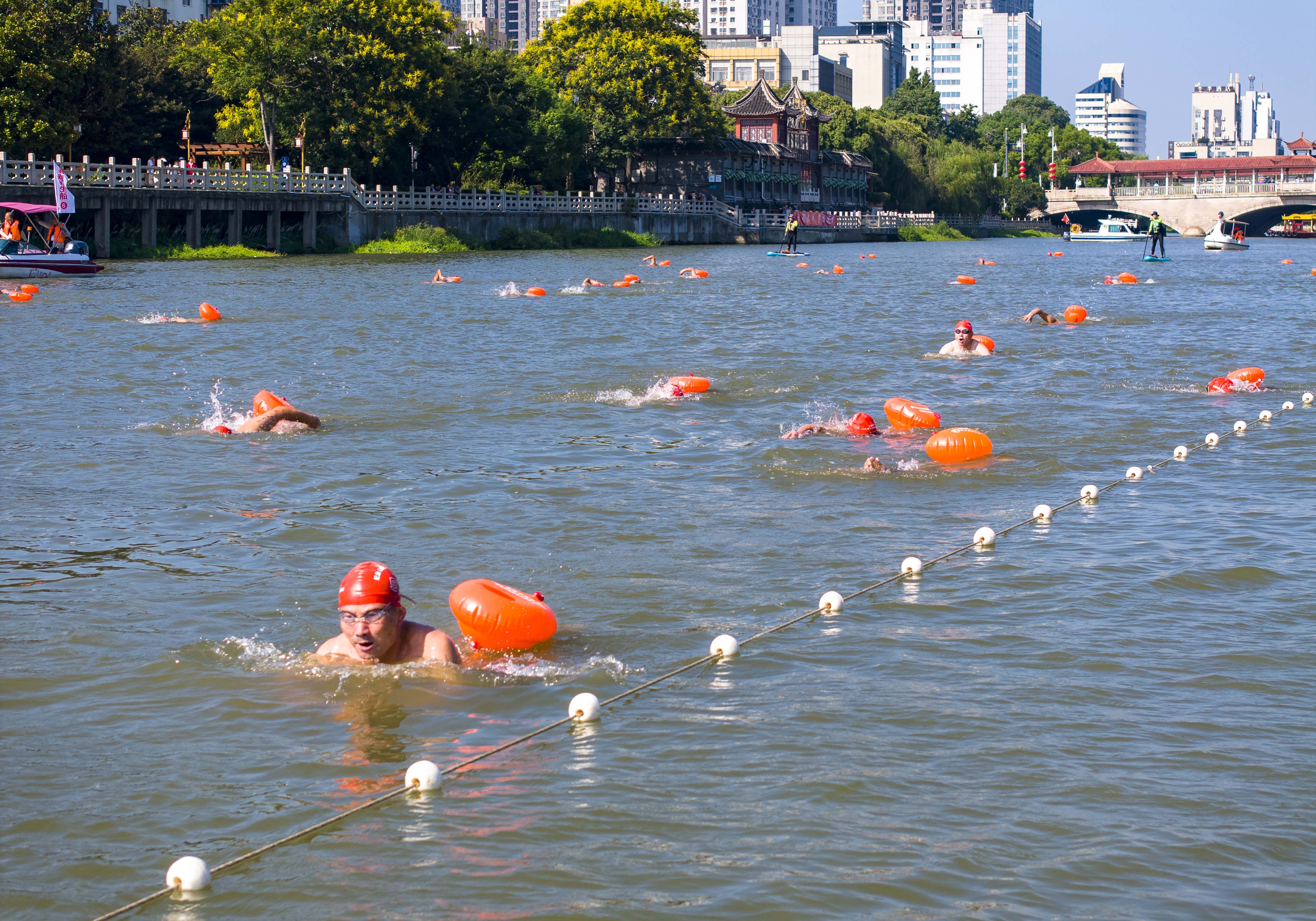 2023年716全国公开水域游泳系列赛泰州站开赛