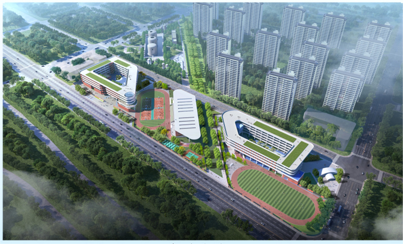 该项目位于南部新城南部,地块北至汇景南路,东至神机营路,南至夹岗