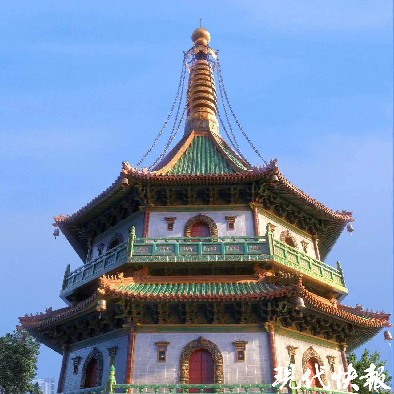 金陵大报恩寺琉璃宝塔数字"复原",600年风铃声再响起