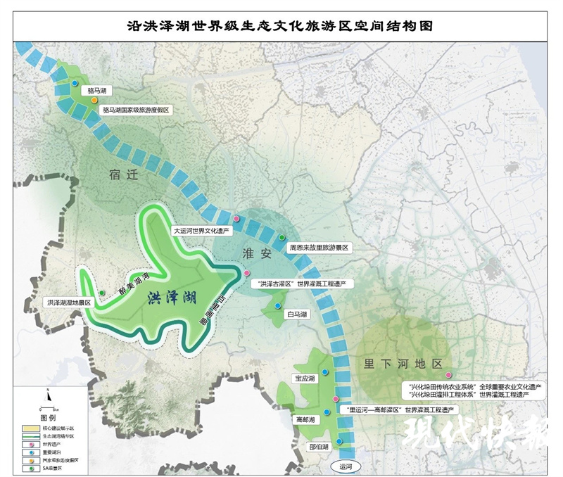 全景繪就美麗畫卷江蘇建設沿洪澤湖世界級生態文化旅遊區
