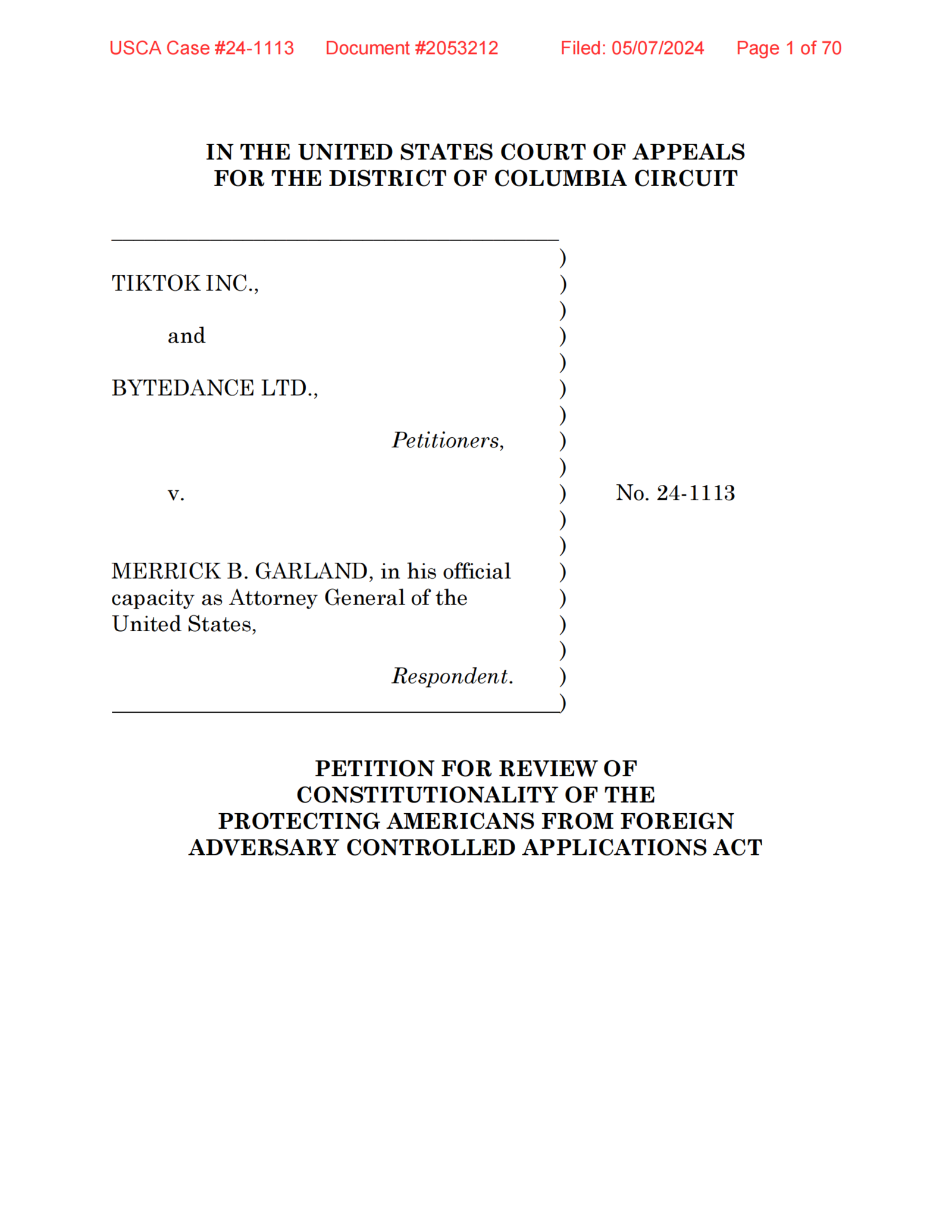 进击的tiktok:正式起诉美国政府