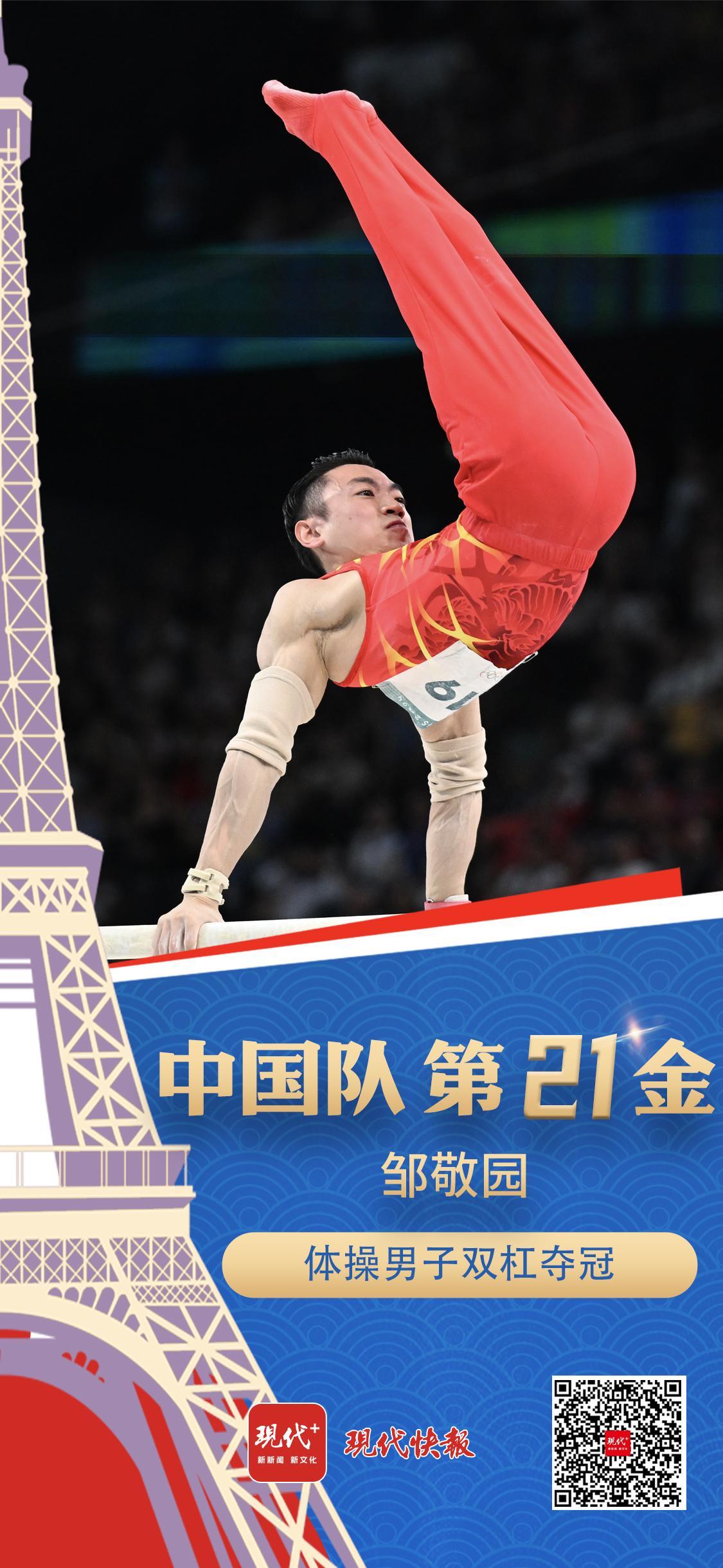 首页>江苏>正文>东京奥运会男子双杠冠军邹敬园第六个登场,高难度动作